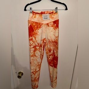 Balance Athletica orange tie die leggings (“OG Pant”)